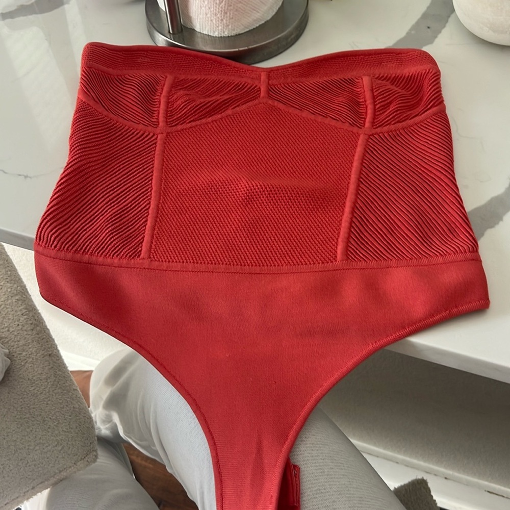 Retfrofete Lena Bodysuit in Calypso Coral Size L